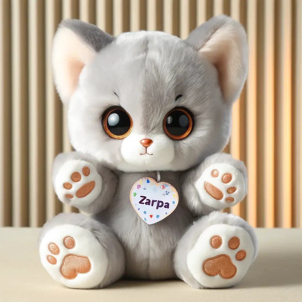 Nombre para gatito de peluche Zarpa | Minenito