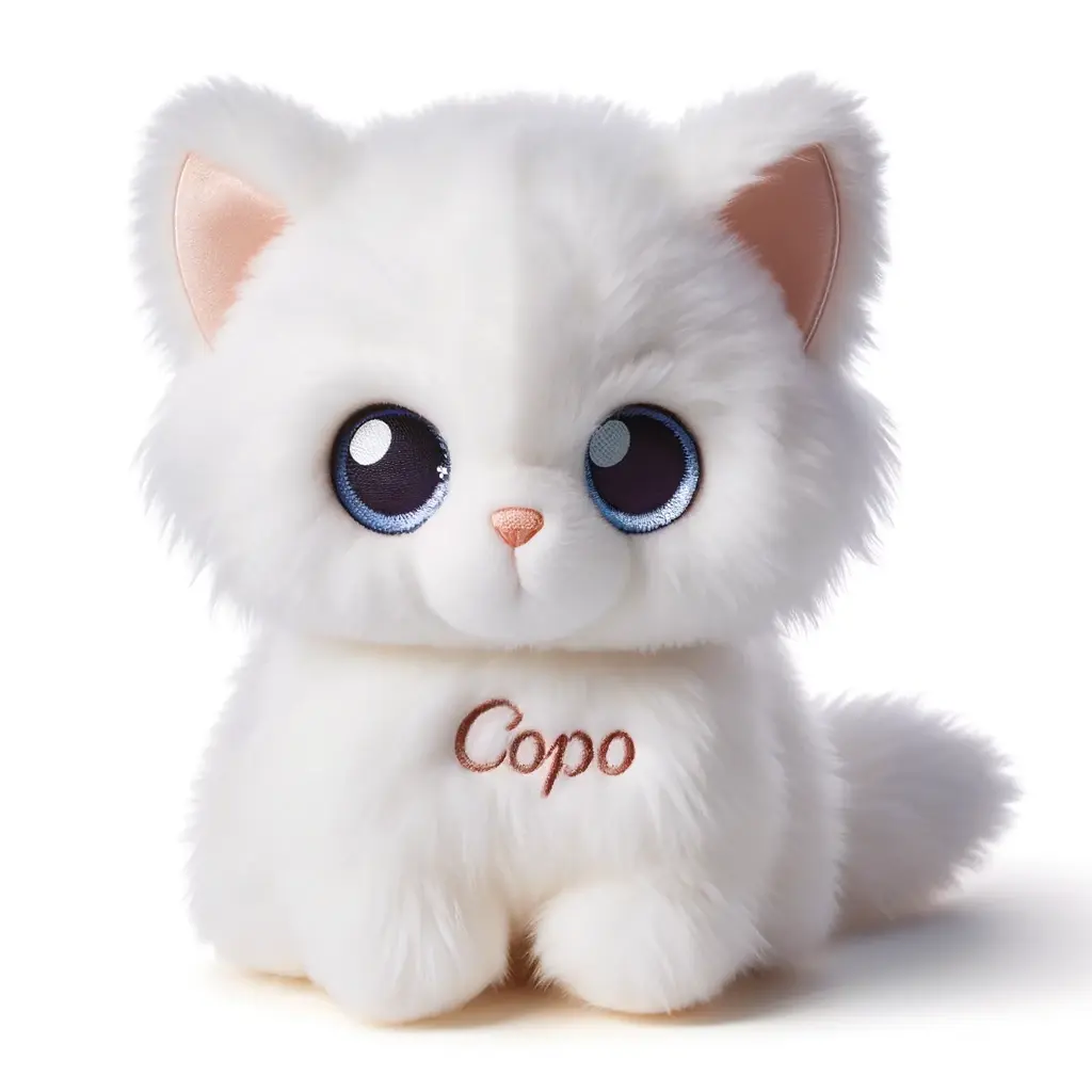 Nombre para gatito de peluche Copo | Minenito