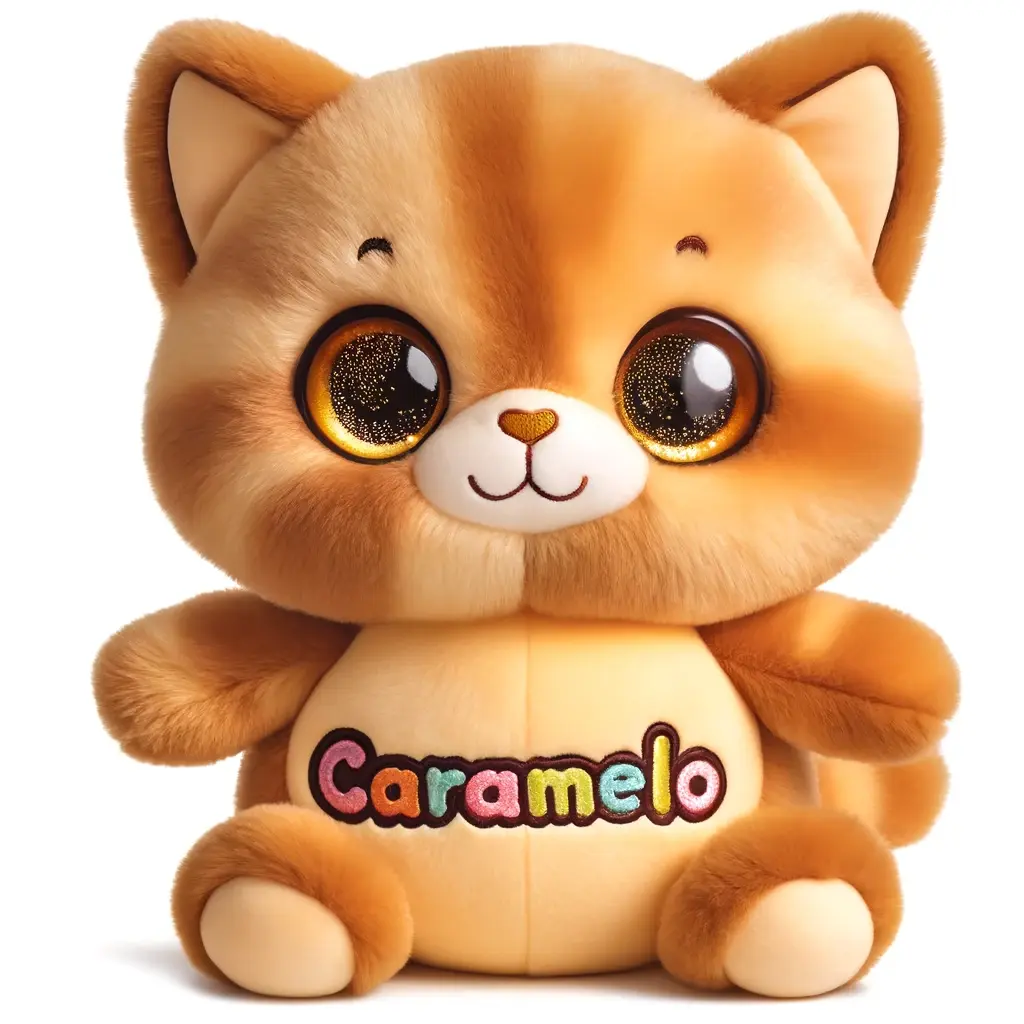 Nombre para gatito de peluche Caramelo | Minenito