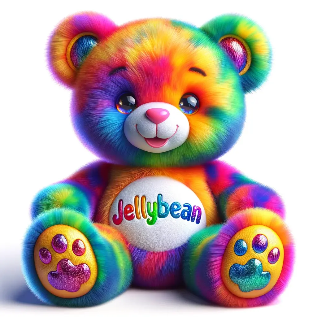 Nombre para oso de peluche Jellybean | Minenito