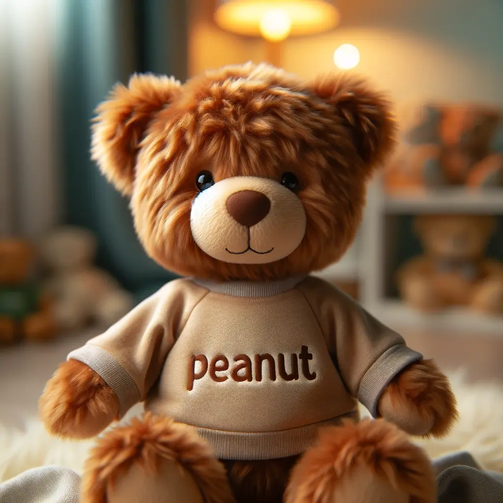 Nombre para oso de peluche Peanut | Minenito