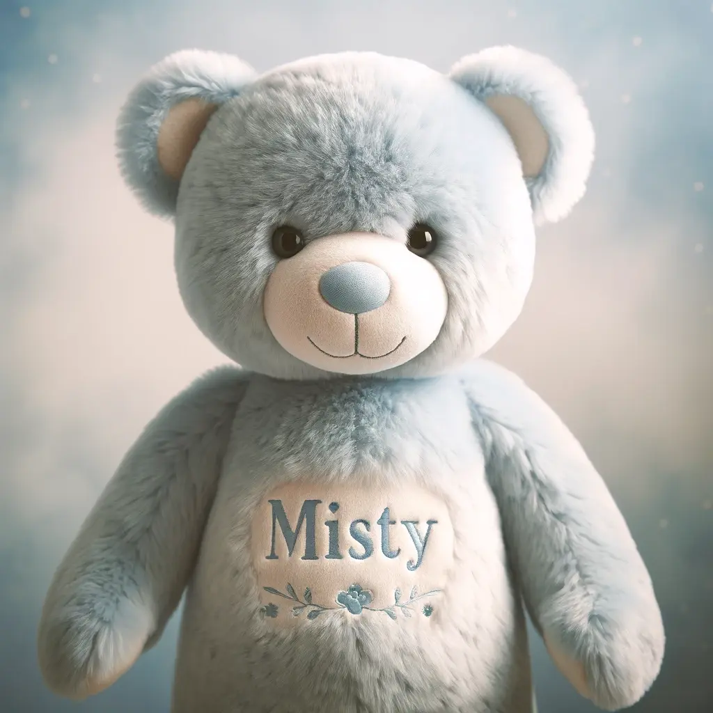 Nombre para oso de peluche Misty | Minenito