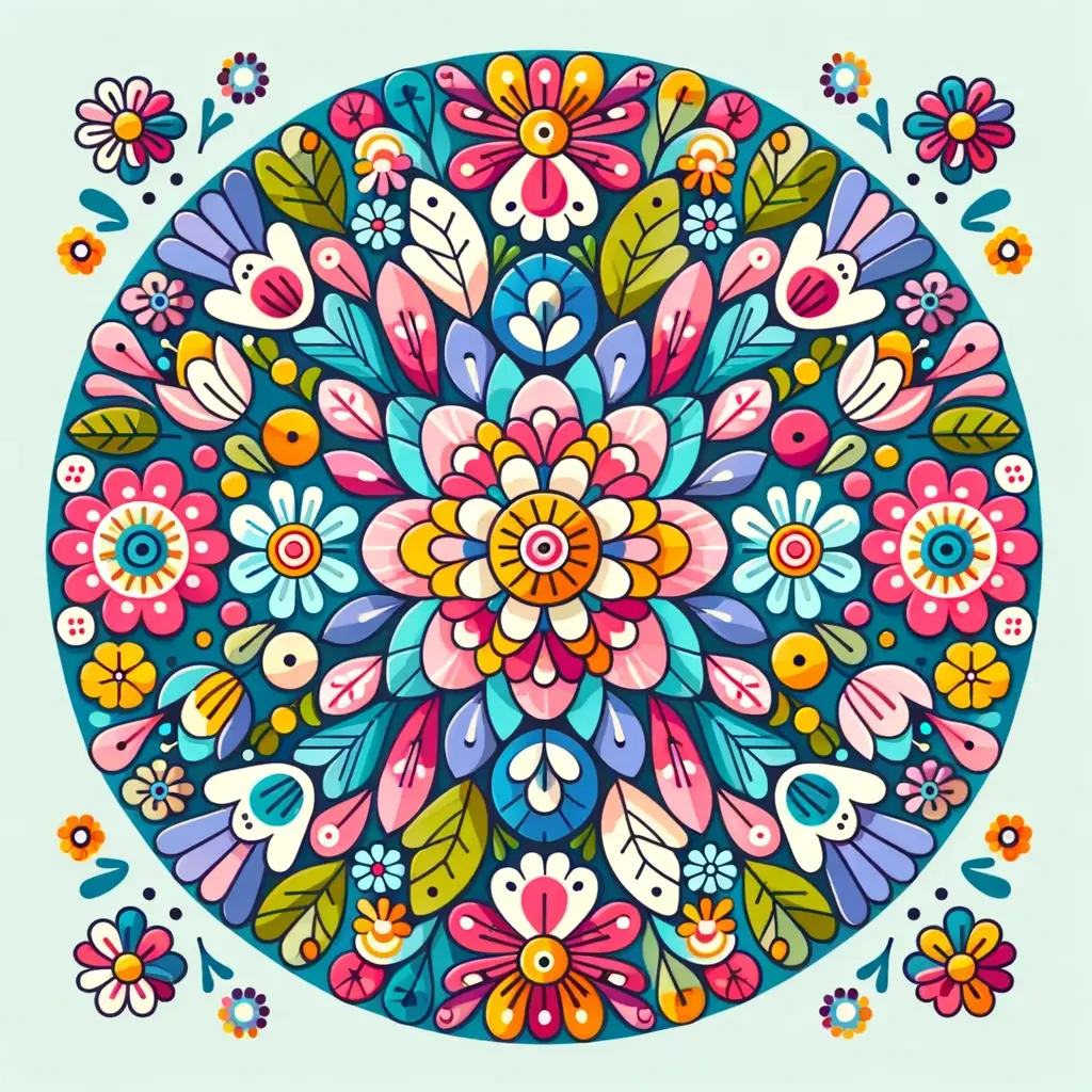 Flores mandalas para colorear e imprimir ❤️ | Minenito