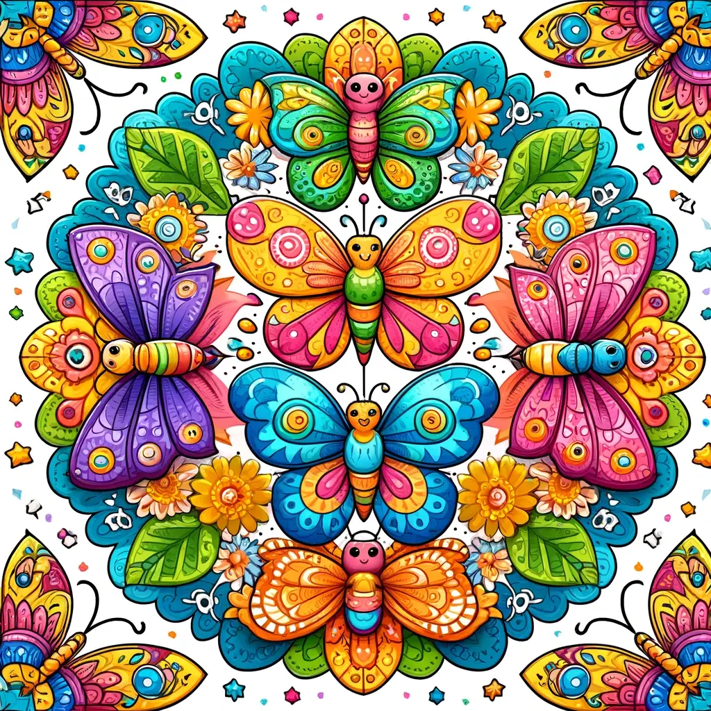 Mandalas de mariposas para colorear e imprimir ❤️ | Minenito