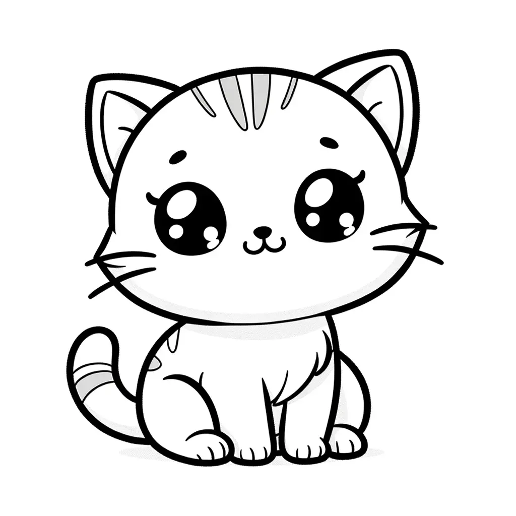 Dibujos de gatos y gatitos para colorear ❤️ | Minenito