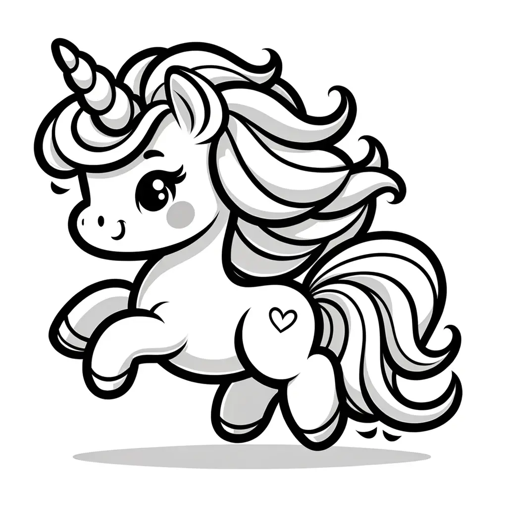 Dibujos de unicornios para colorear: imprimir y pintar ❤️ | Minenito