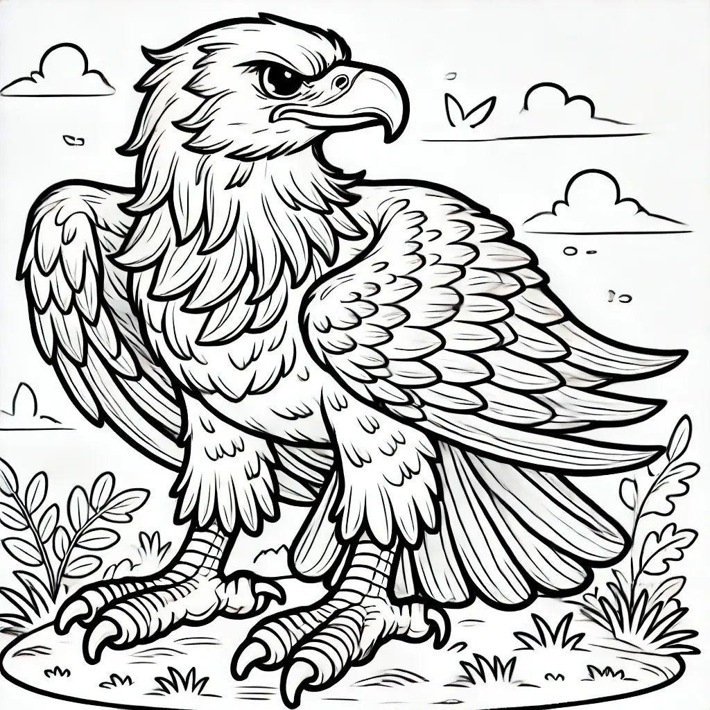 Dibujos de águilas para colorear ❤️ | Minenito