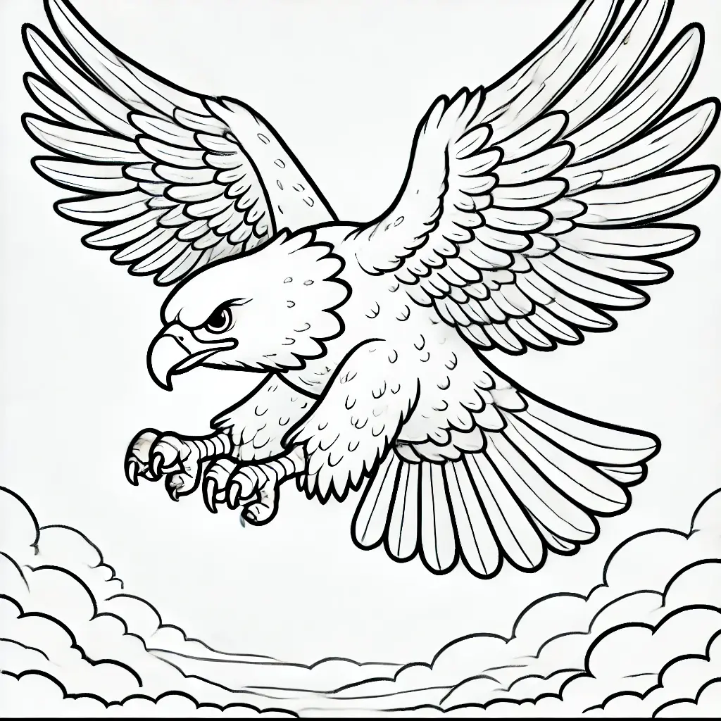 Dibujos de águilas para colorear ❤️ | Minenito