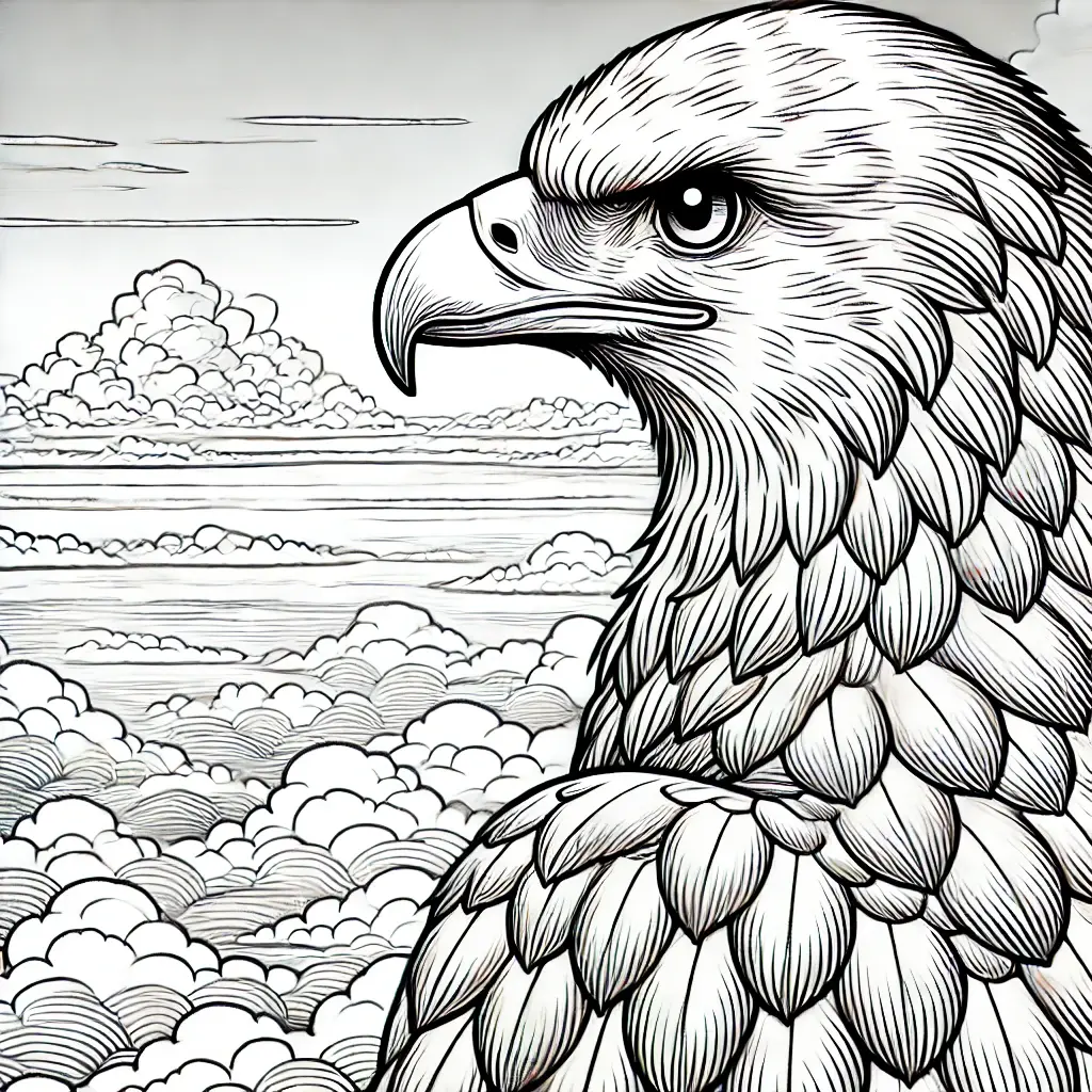 Dibujos de águilas para colorear ❤️ | Minenito