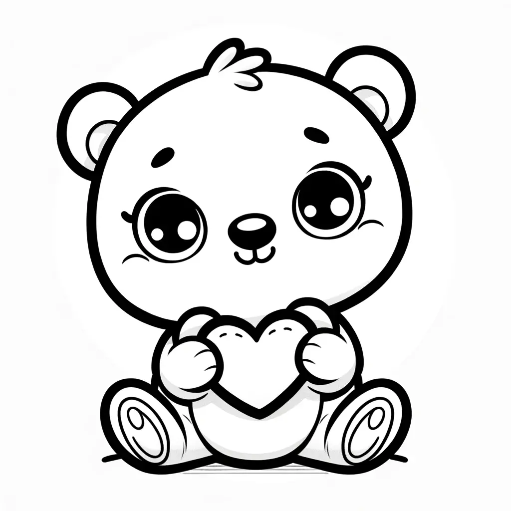 Dibujos de osos para colorear ❤️ | Minenito