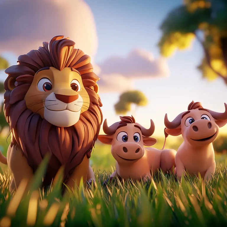 Fábula El león y los tres toros ❤️ | Minenito