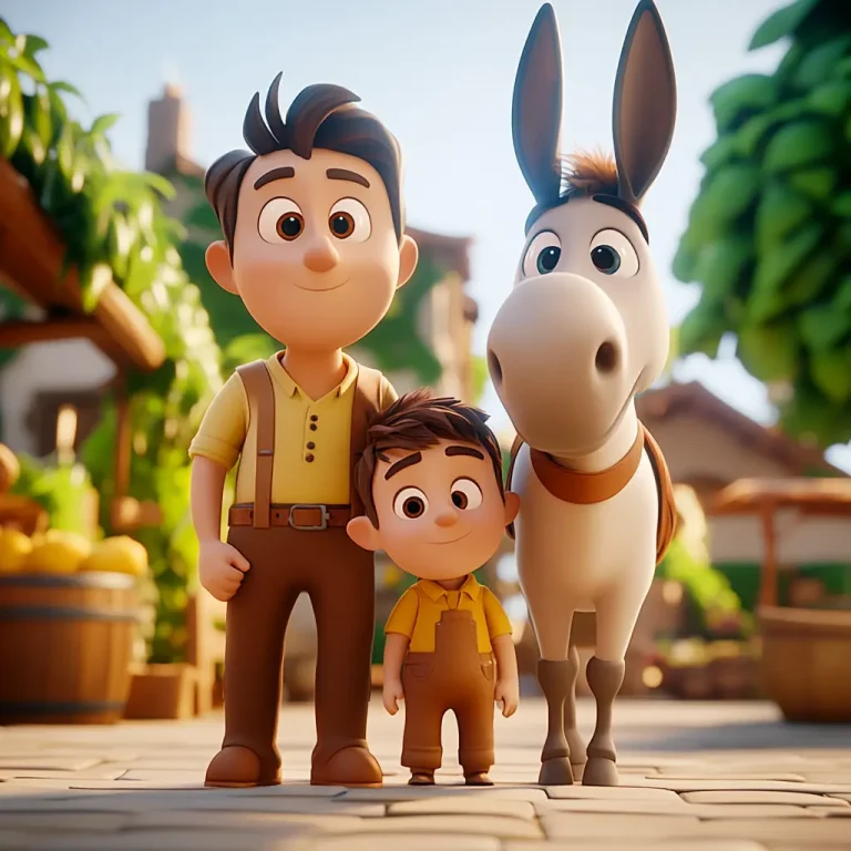 Fábula El molinero, su hijo y el burro ❤️ | Minenito