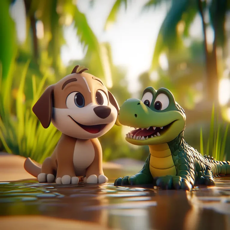 Fábula El perro y el cocodrilo ❤️ | Minenito