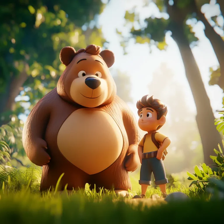 Fábula Los viajeros y el oso ❤️ | Minenito