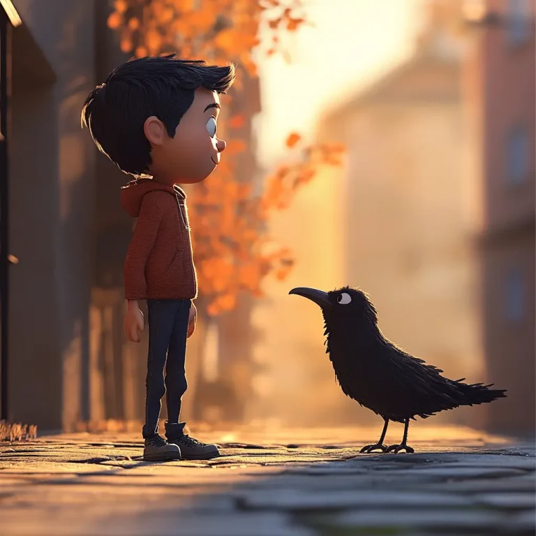 Fábula El caminante y el cuervo ❤️ | Minenito
