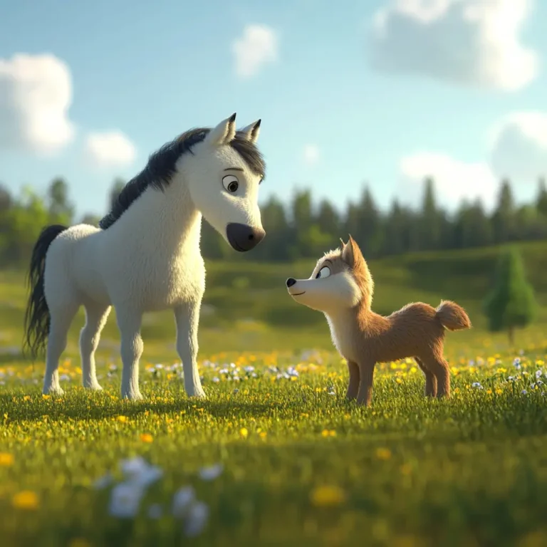 Fábula El lobo y el caballo ❤️ | Minenito