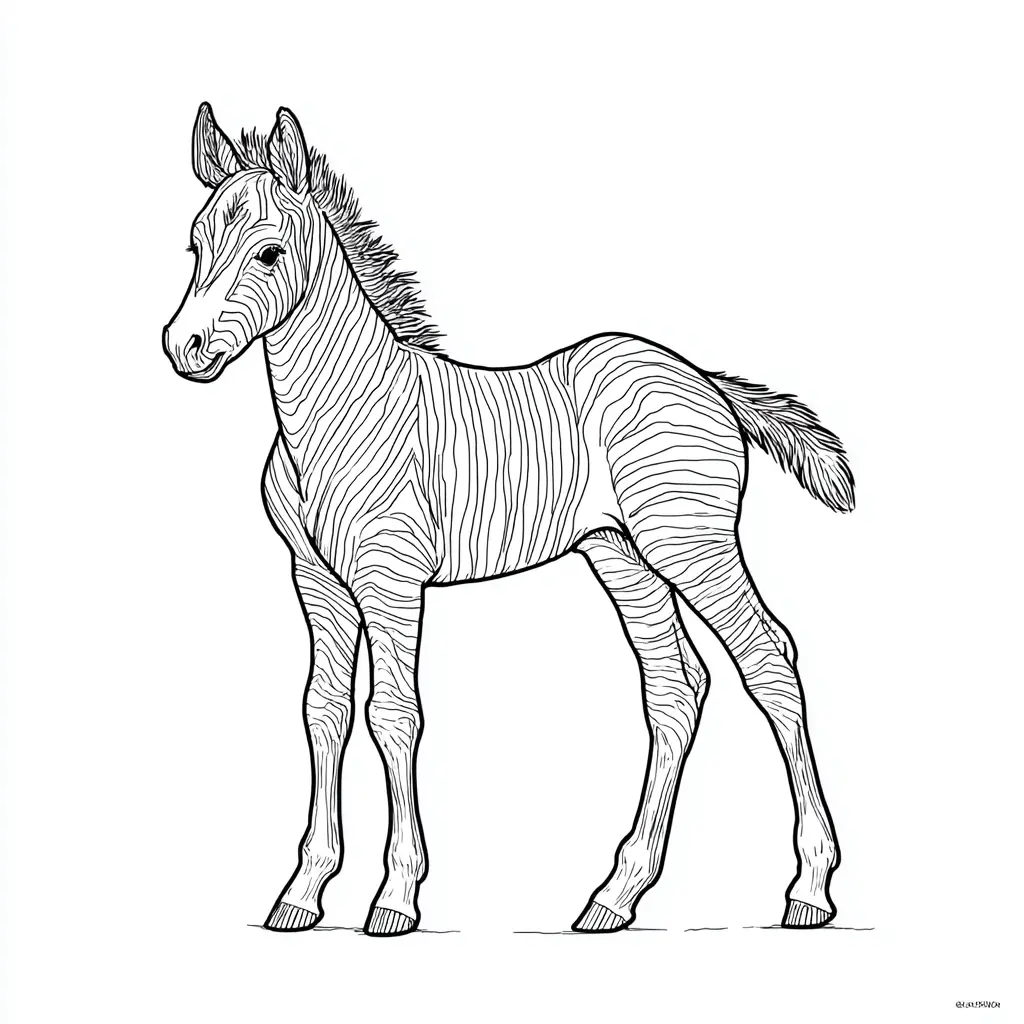 "Bonita cebra" Dibujos de cebras para colorear ❤️ | Minenito