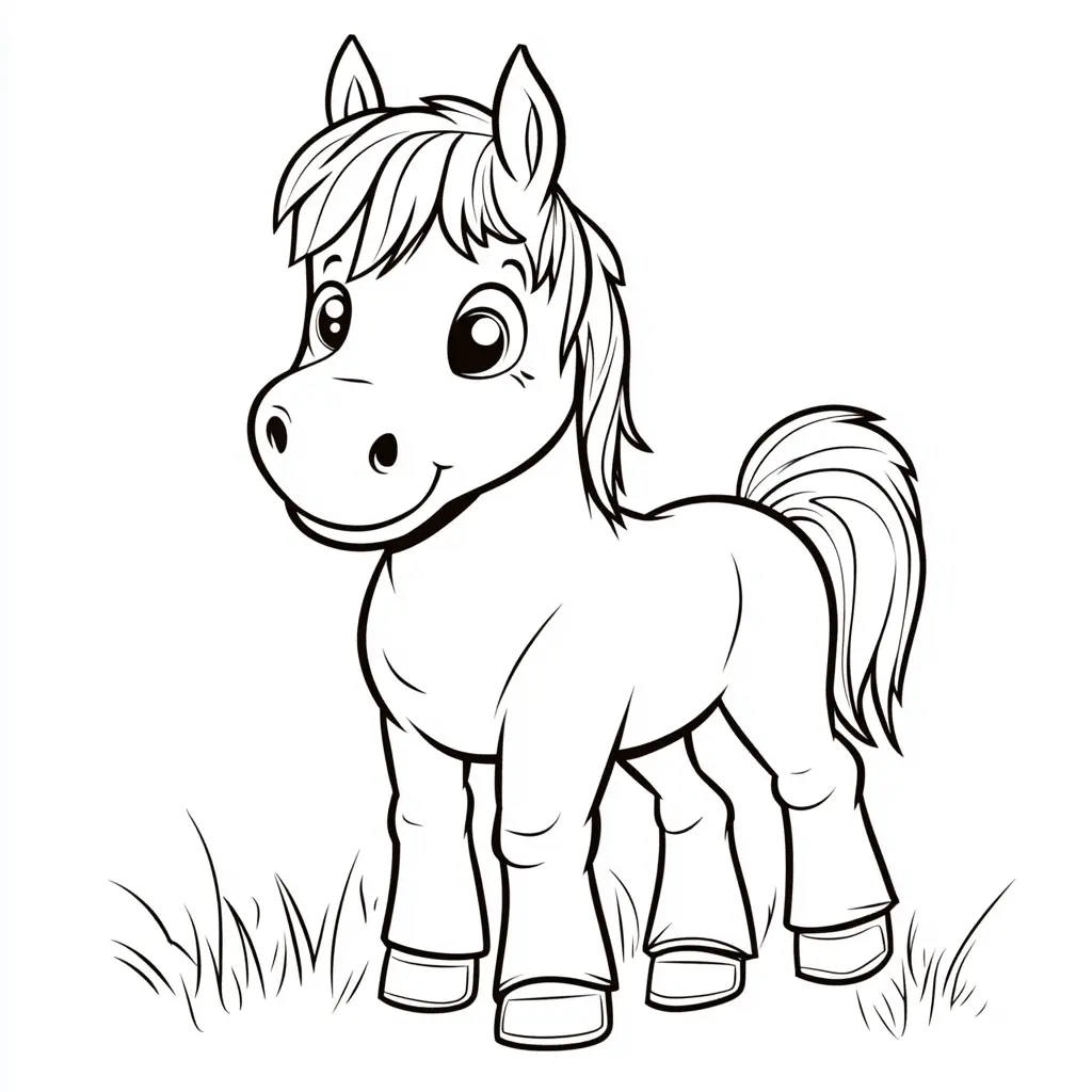 Caballo Asturcón: Dibujos de caballos para colorear ❤️ | Minenito