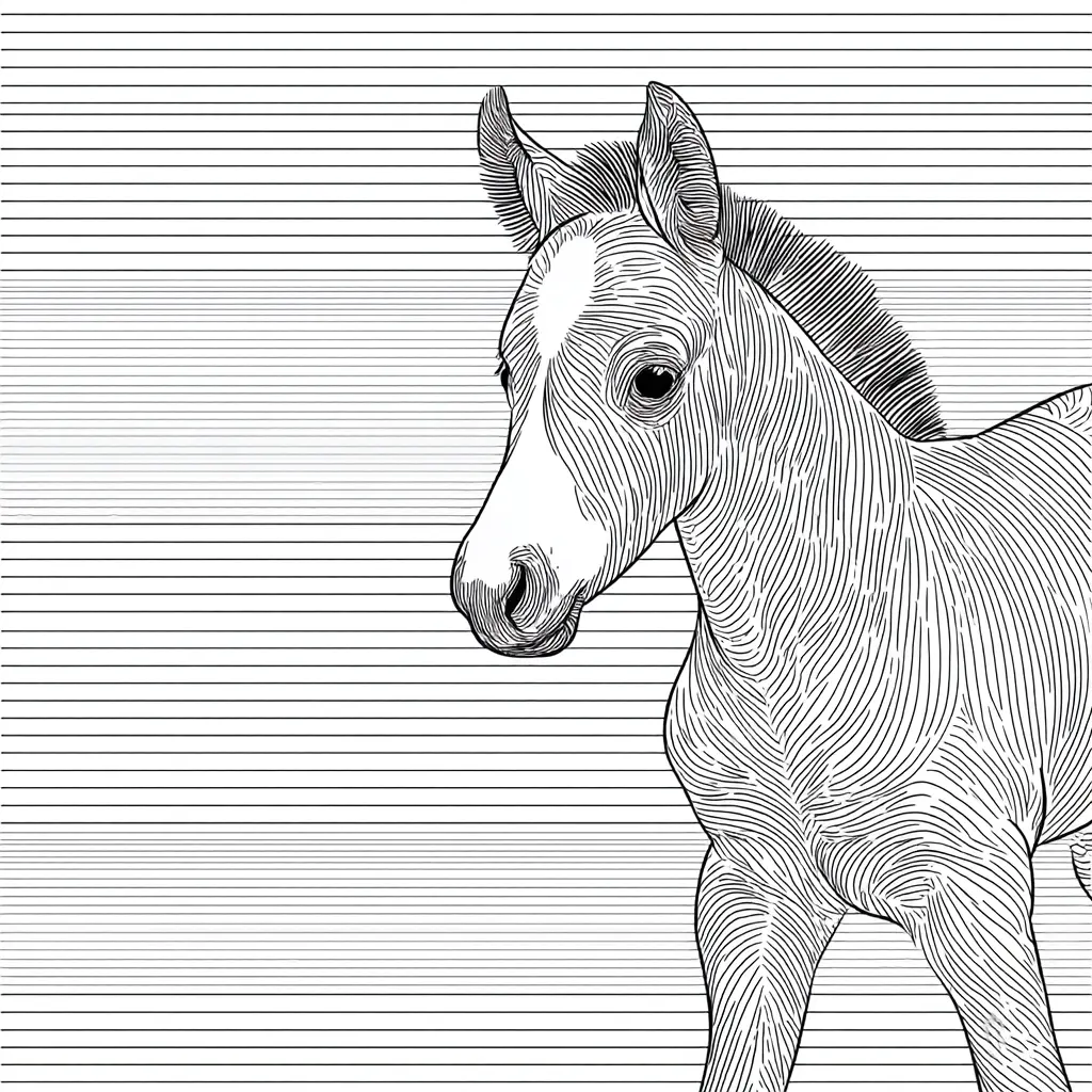 "Cebra en líneas" Dibujos de cebras para colorear ❤️ | Minenito