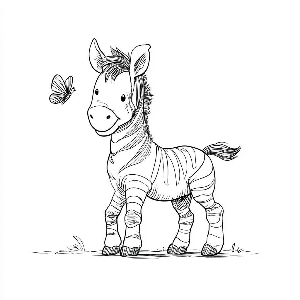 "Cebra jugando" Dibujos de cebras para colorear ❤️ | Minenito