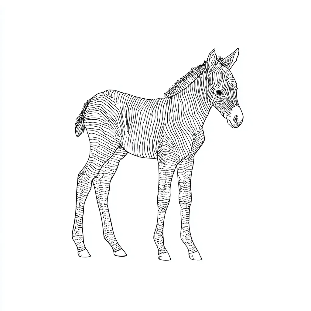 "La cebra" Dibujos de cebras para colorear ❤️ | Minenito