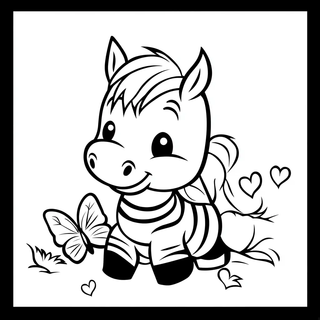 "Mi pequeña cebra" Dibujos de cebras para colorear ❤️ | Minenito