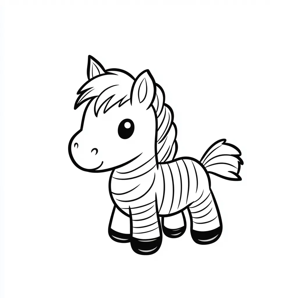 "Peluche de cebra" Dibujos de cebras para colorear ❤️ | Minenito