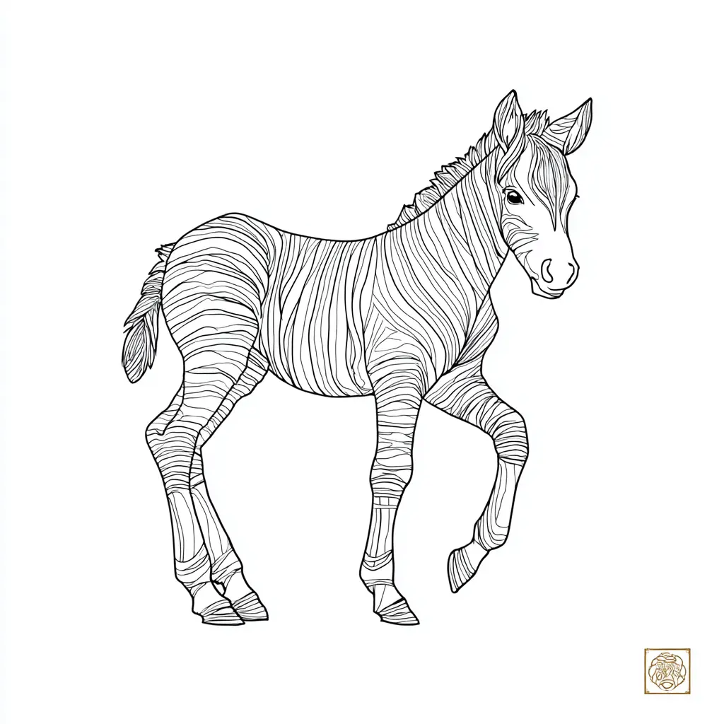 "Pose de cebra" Dibujos de cebras para colorear ❤️ | Minenito
