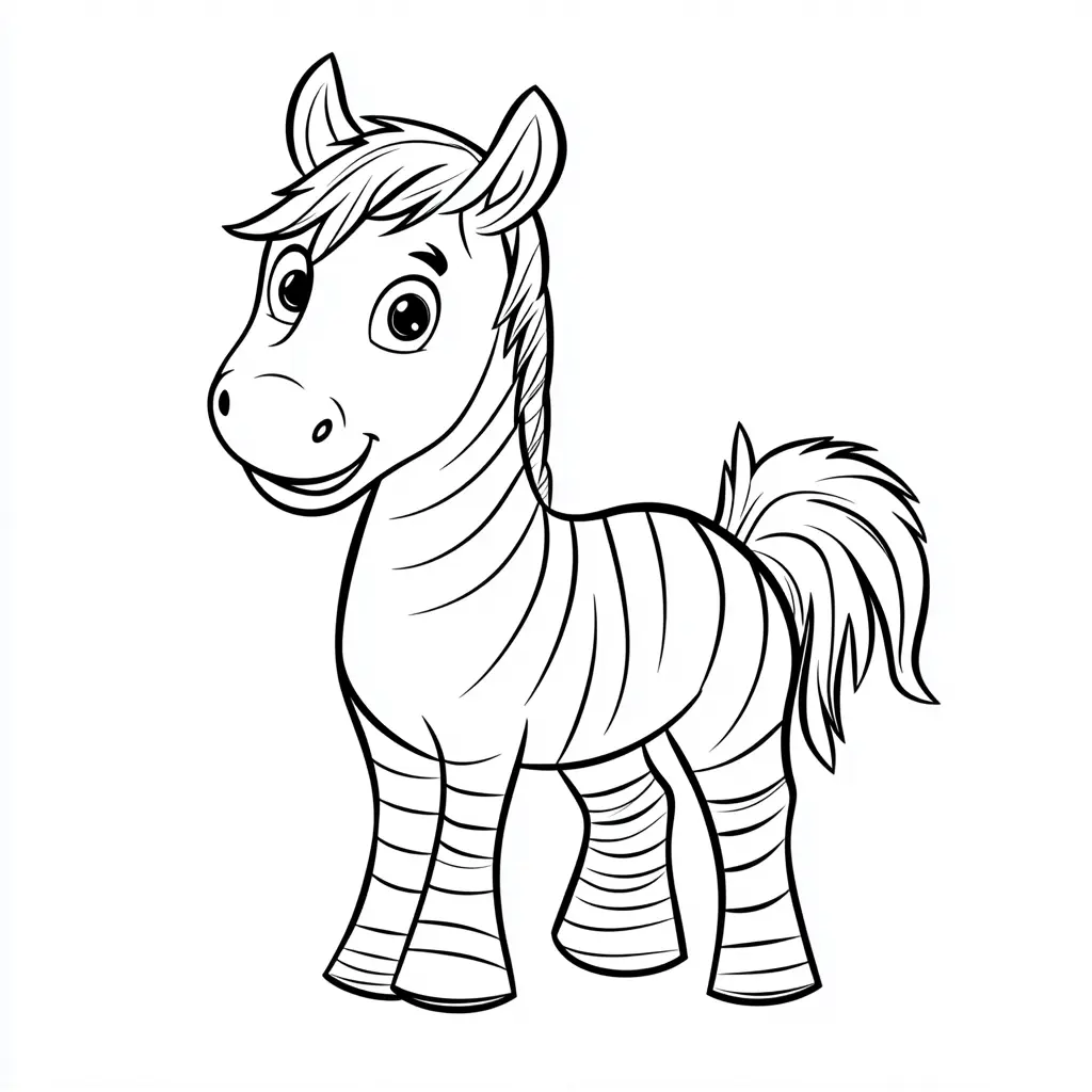 Potro gracioso: Dibujos de caballos para colorear ❤️ | Minenito