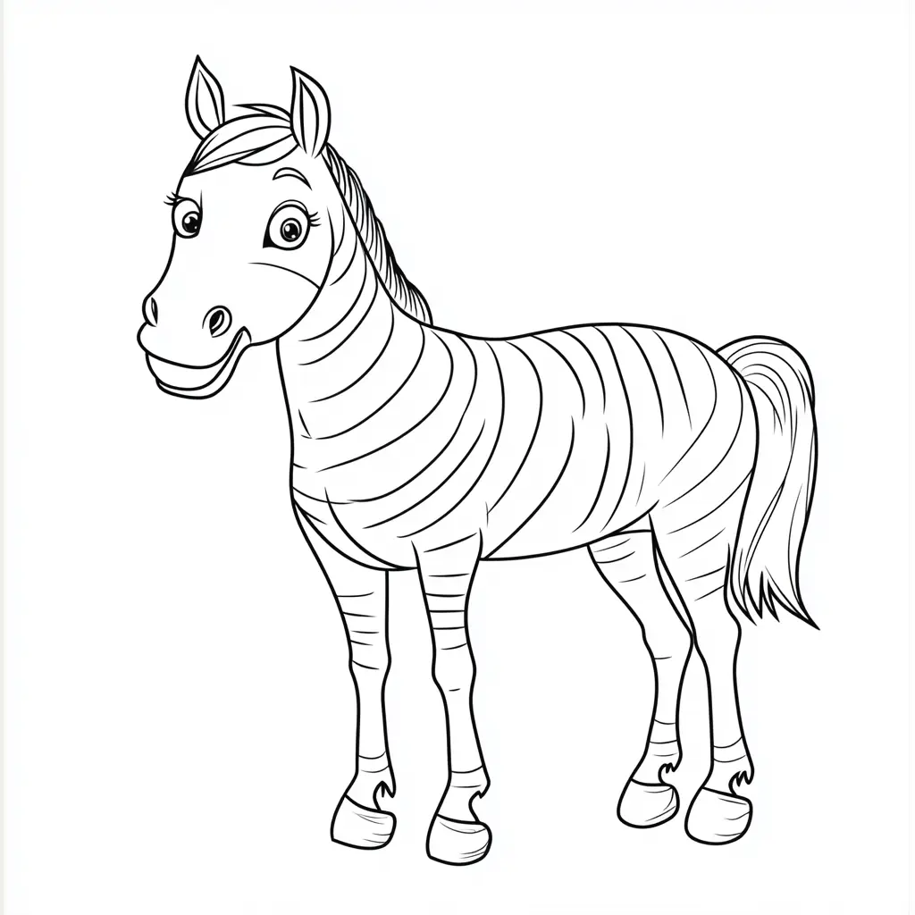 Una yegua fácil: Dibujos de caballos para colorear ❤️ | Minenito