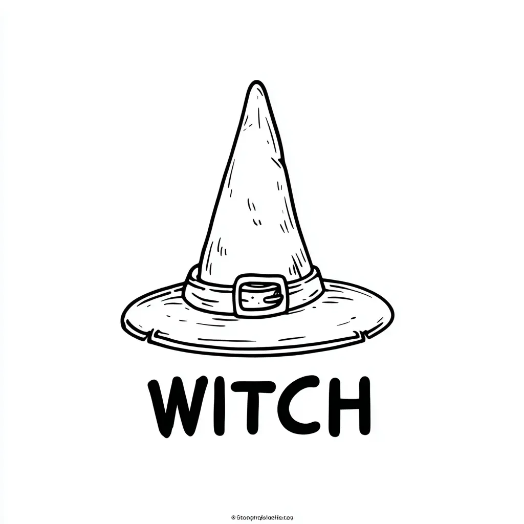 Dibujos de Halloween para colorear | SOMBRERO DE BRUJA Dibujos de Halloween para colorear | SOMBRERO DE BRUJA