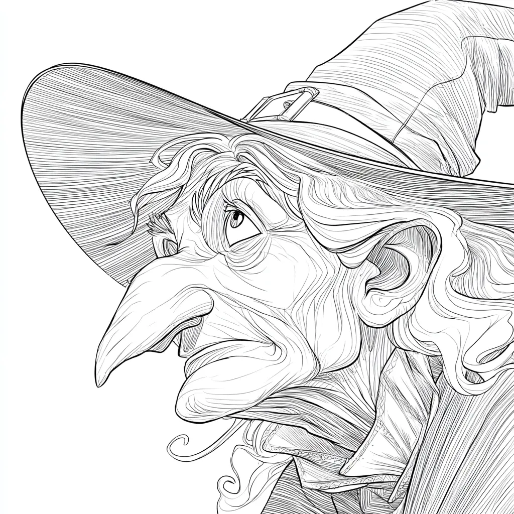 Dibujos de Halloween para colorear | LA BRUJA MISTERIOSA Dibujos de Halloween para colorear | LA BRUJA MISTERIOSA