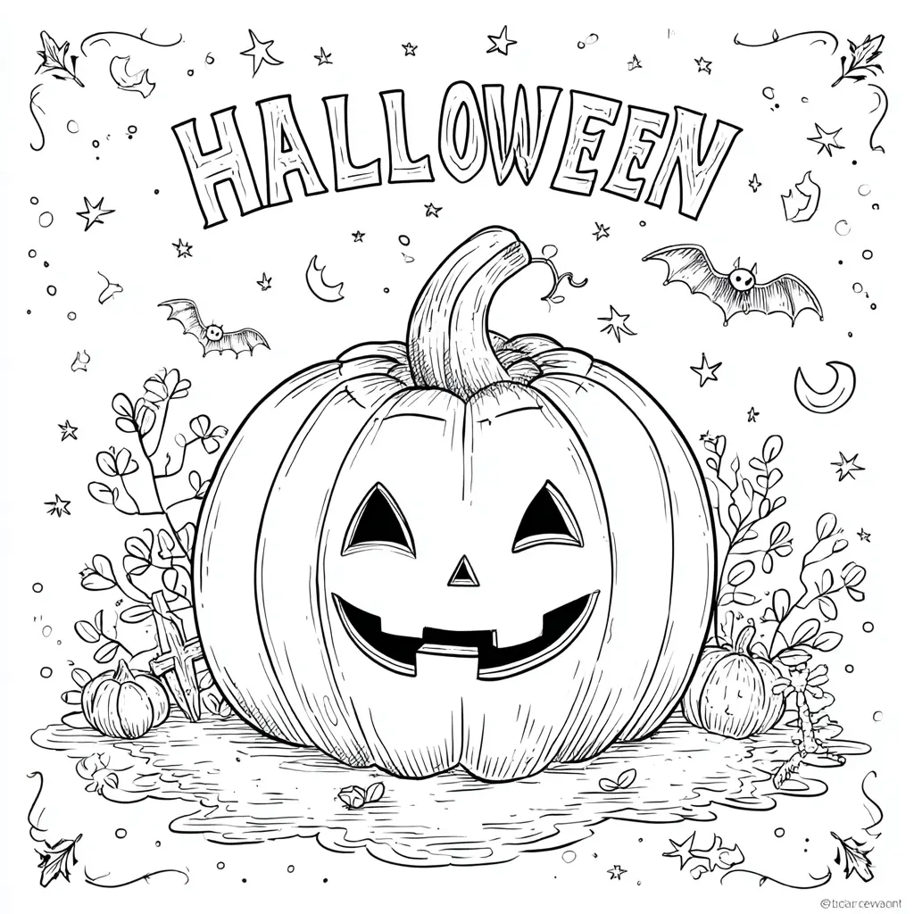 Dibujos de Halloween para colorear | CALABAZA DE HALLOWEEN Dibujos de Halloween para colorear | CALABAZA DE HALLOWEEN