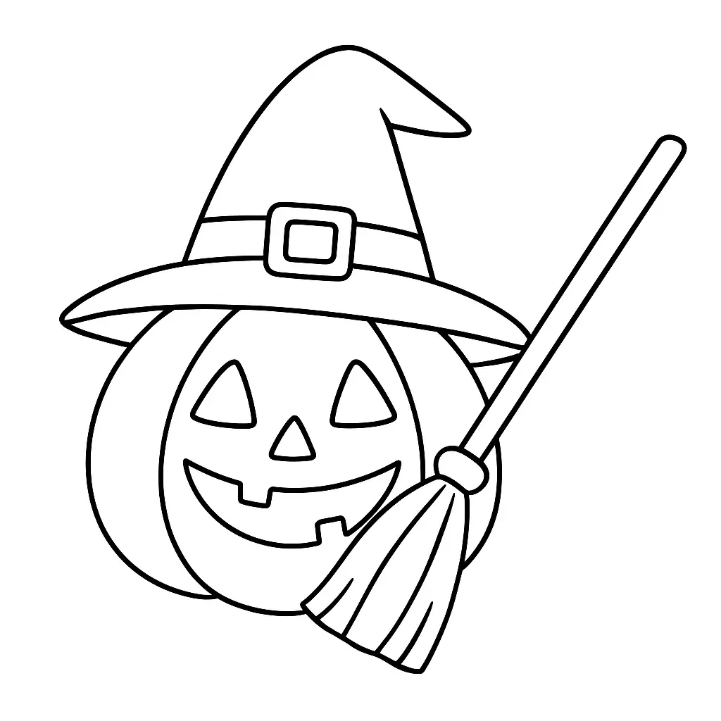 Dibujos de Halloween para colorear | CALABAZA DE BRUJA Dibujos de Halloween para colorear | CALABAZA DE BRUJA