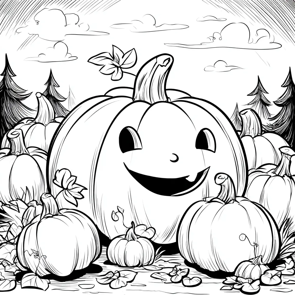 Dibujos de Halloween para colorear | CALABAZAS DEL BOSQUE Dibujos de Halloween para colorear | CALABAZAS DEL BOSQUE