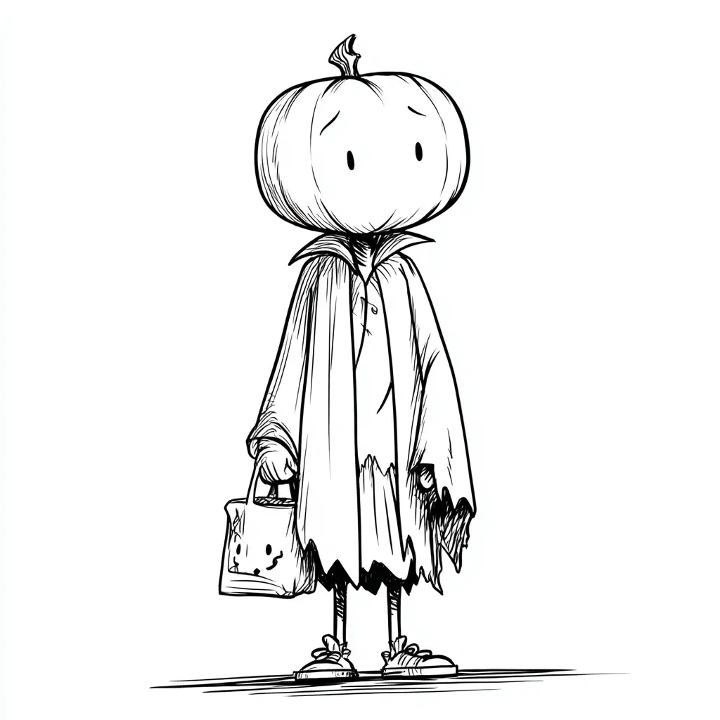 Dibujos de Halloween para colorear | EL NIÑO CALABAZA Dibujos de Halloween para colorear | EL NIÑO CALABAZA