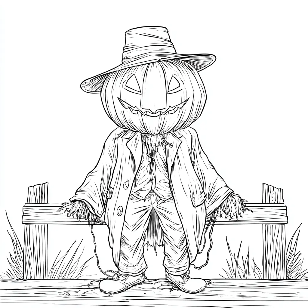 Dibujos de Halloween para colorear | EL HOMBRE CALABAZA Dibujos de Halloween para colorear | EL HOMBRE CALABAZA