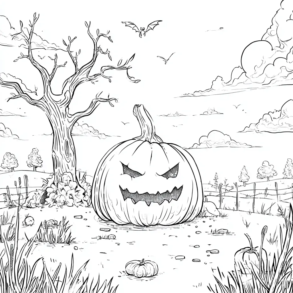 Dibujos de Halloween para colorear | LA CALABAZA DEL CAMPO Dibujos de Halloween para colorear | LA CALABAZA DEL CAMPO