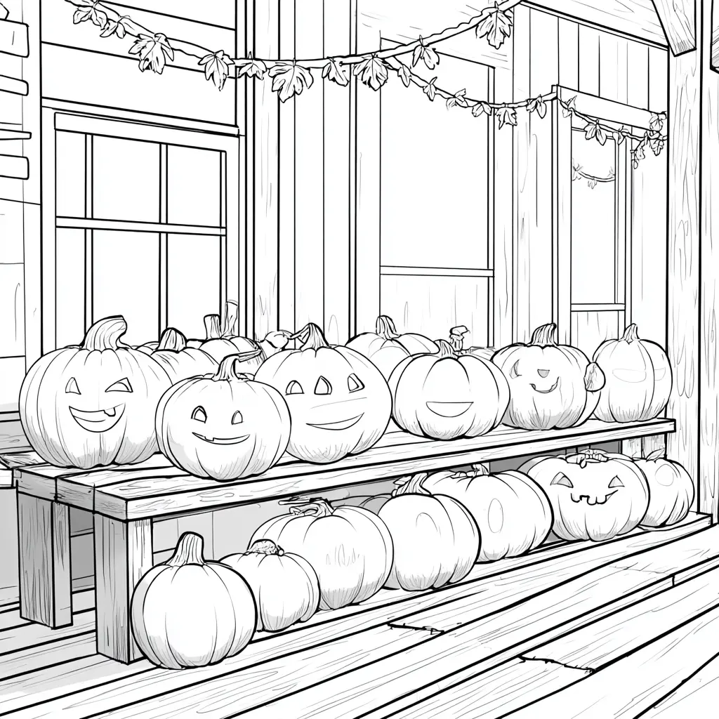 Dibujos de Halloween para colorear | LA FAMILA DE CALABAZAS Dibujos de Halloween para colorear | LA FAMILA DE CALABAZAS