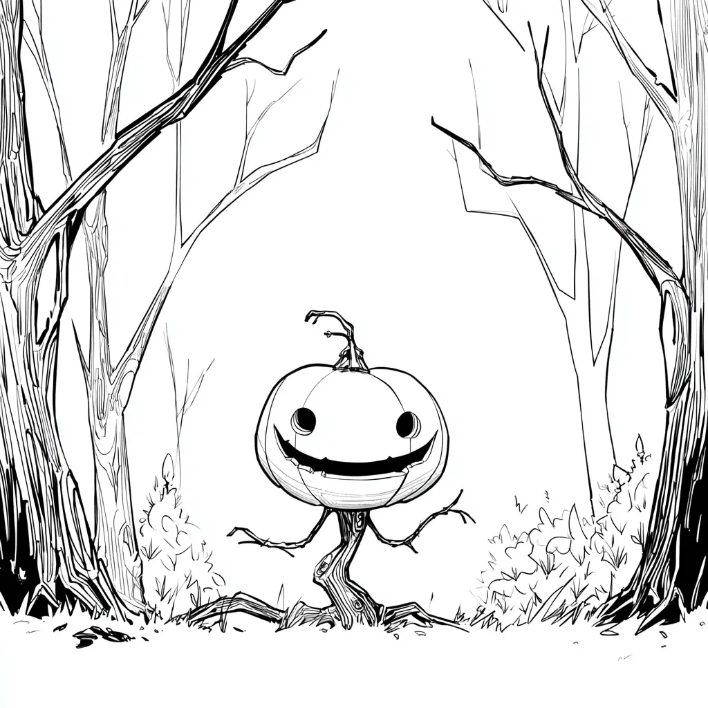 Dibujos de Halloween para colorear | LA CALABAZA DEL BOSQUE Dibujos de Halloween para colorear | LA CALABAZA DEL BOSQUE