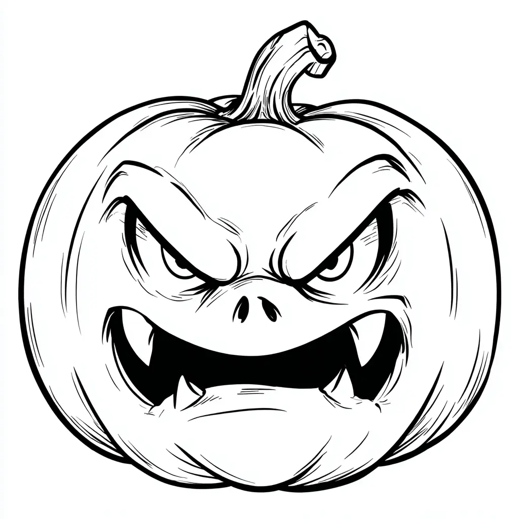 Dibujos de Halloween para colorear | CALABAZA TERRORÍFICA Dibujos de Halloween para colorear | CALABAZA TERRORÍFICA