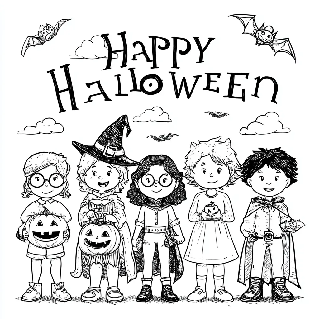 Dibujos de Halloween para colorear | FELIZ CALABAZAS HALLOWEEN Dibujos de Halloween para colorear | FELIZ CALABAZAS HALLOWEEN