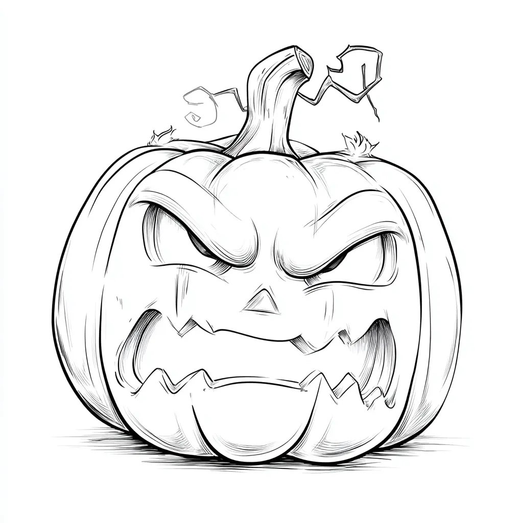 Dibujos de Halloween para colorear | CALABAZA SINIESTRA Dibujos de Halloween para colorear | CALABAZA SINIESTRA