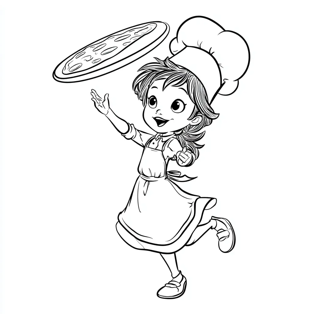 Dibujos de comidas del mundo para colorear | LANZANDO PIZZA
