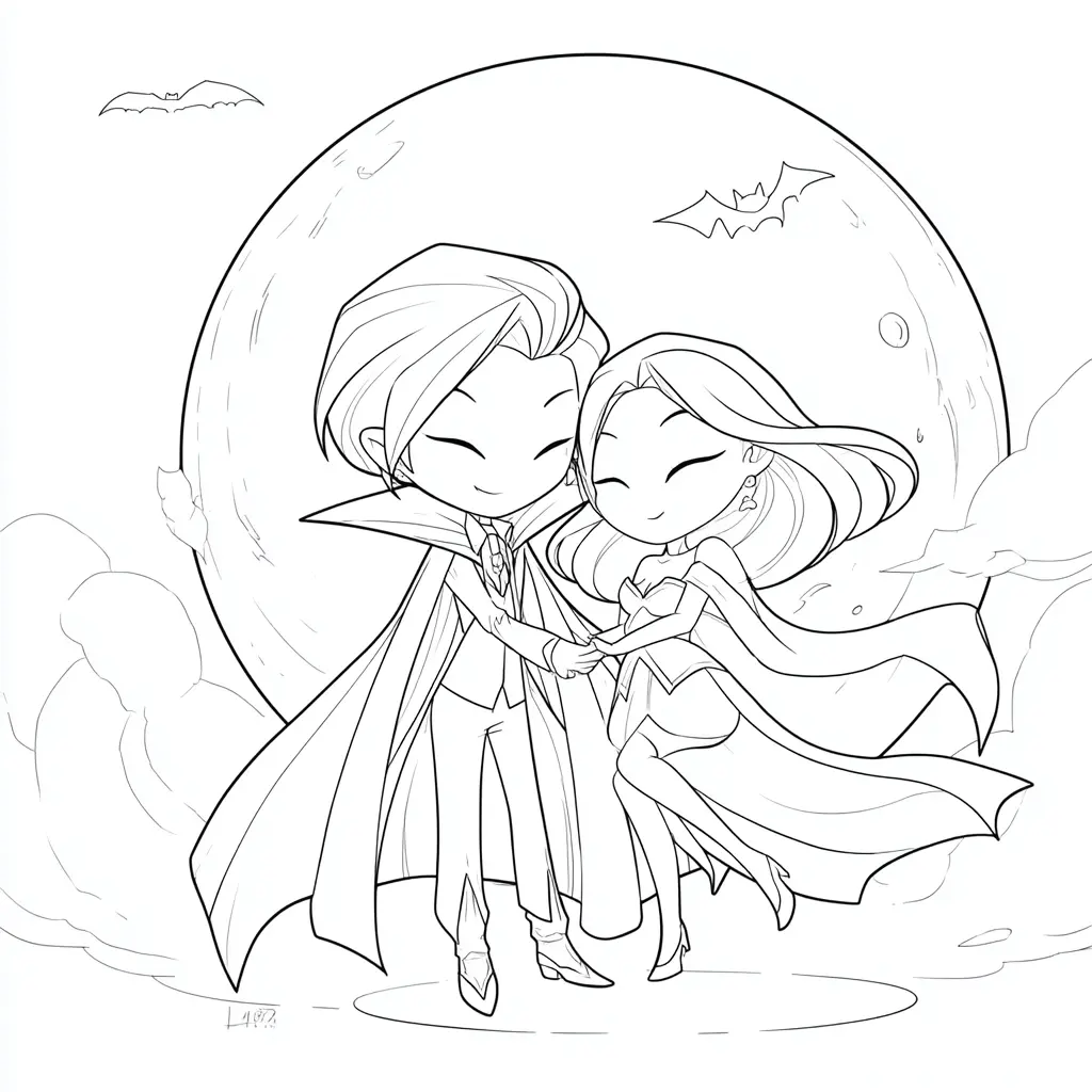 Dibujos de Halloween para colorear | VAMPIROS FANTÁSTICOS Dibujos de Halloween para colorear | VAMPIROS FANTÁSTICOS