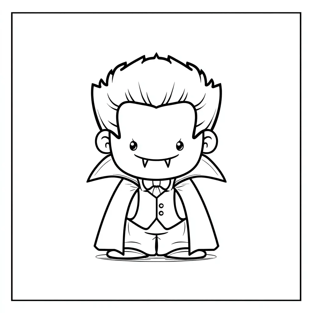 Dibujos de Halloween para colorear | PEQUEÑO DRÁCULA Dibujos de Halloween para colorear | PEQUEÑO DRÁCULA