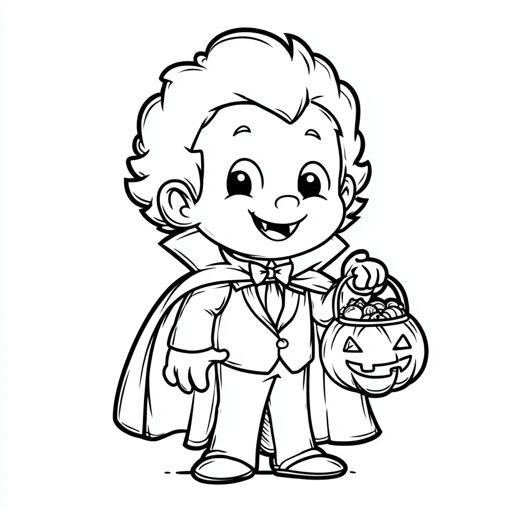 Dibujos de Halloween para colorear | TRUCO O TRATO CON DRÁCULA Dibujos de Halloween para colorear | TRUCO O TRATO CON DRÁCULA