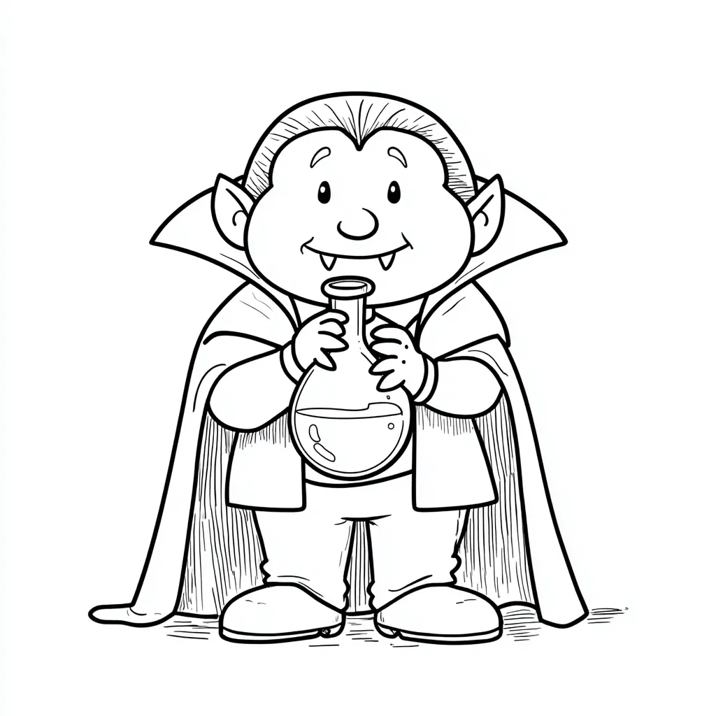 Dibujos de Halloween para colorear | DRÁCULA DULCE Dibujos de Halloween para colorear | DRÁCULA DULCE