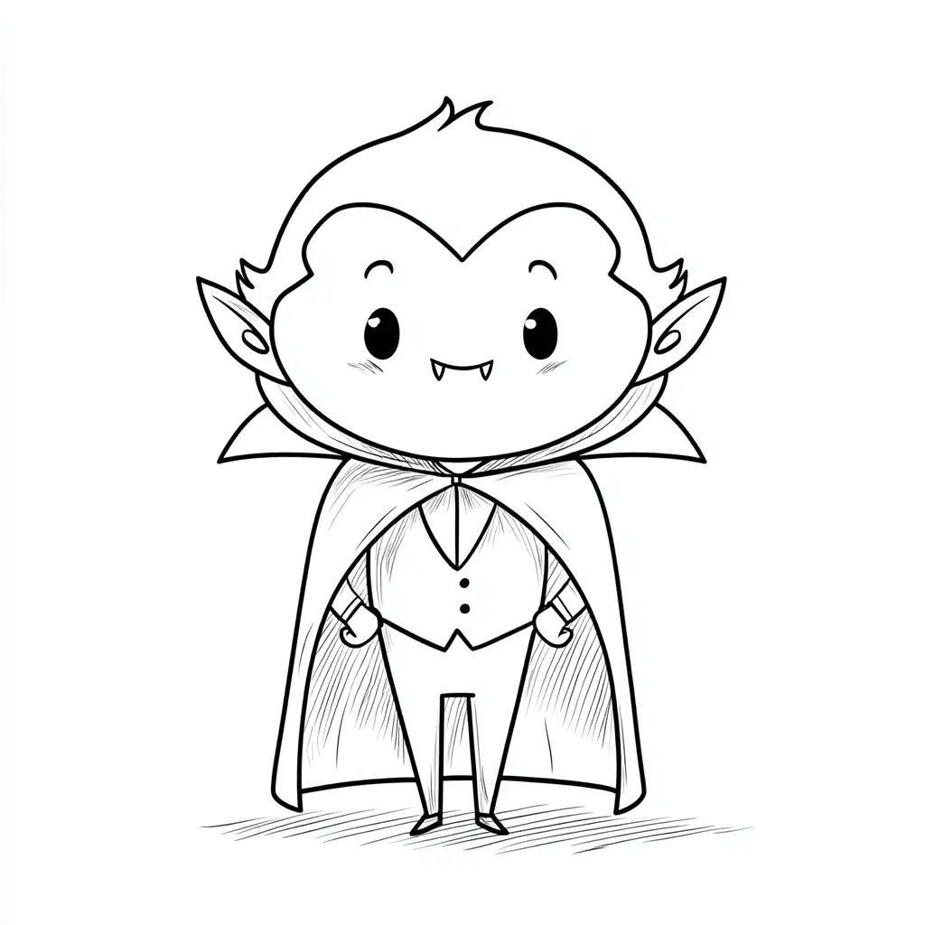 Dibujos de Halloween para colorear | DRÁCULA CHIQUITO Dibujos de Halloween para colorear | DRÁCULA CHIQUITO