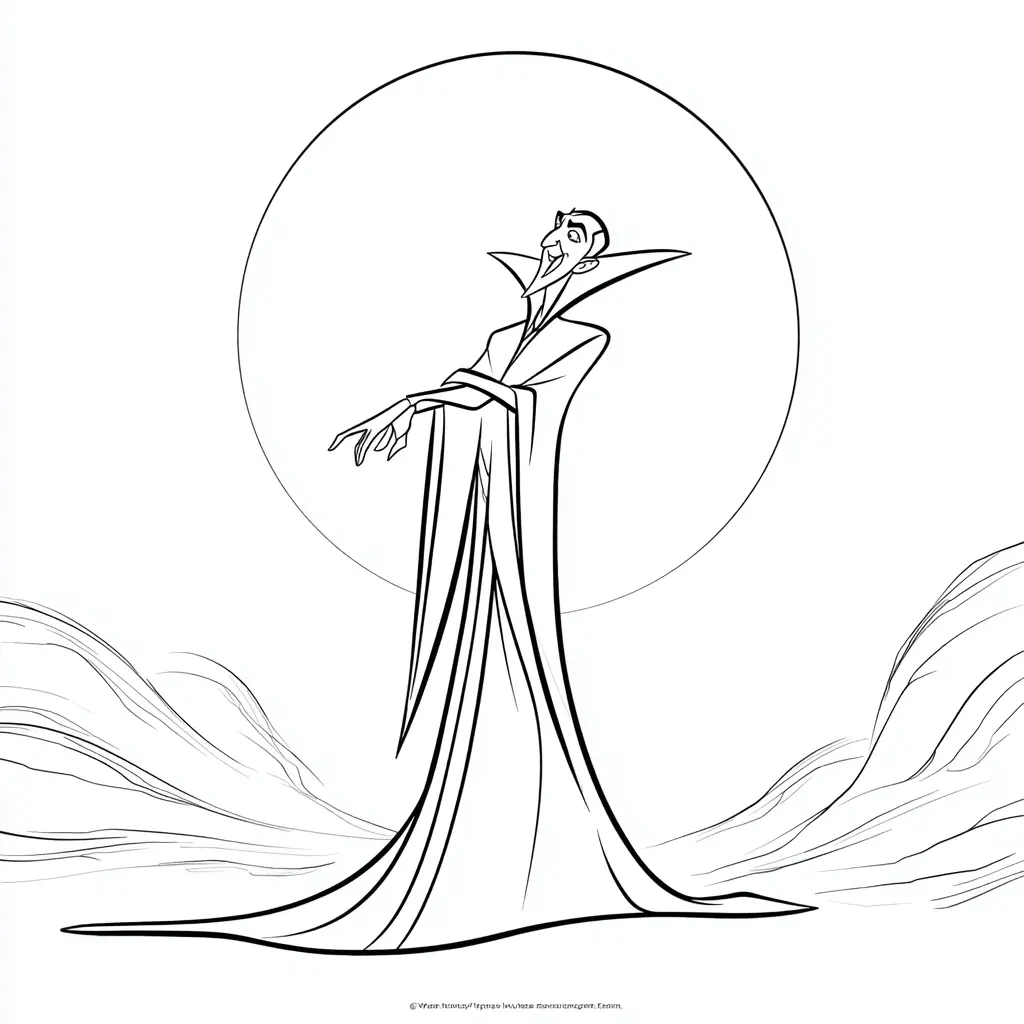 Dibujos de Halloween para colorear | EL CONDE DRÁCULA Dibujos de Halloween para colorear | EL CONDE DRÁCULA